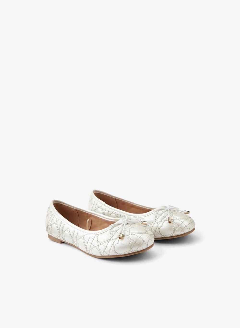Girls Quilted Ballerina Shoes Onex Bs106S 240035 - Image 1