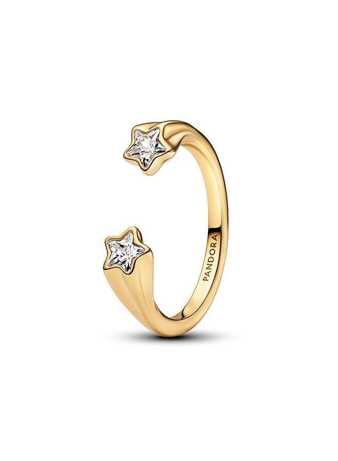Pandora Shooting Stars Open Ring in 14k Gold-Plated Finish - Image 1