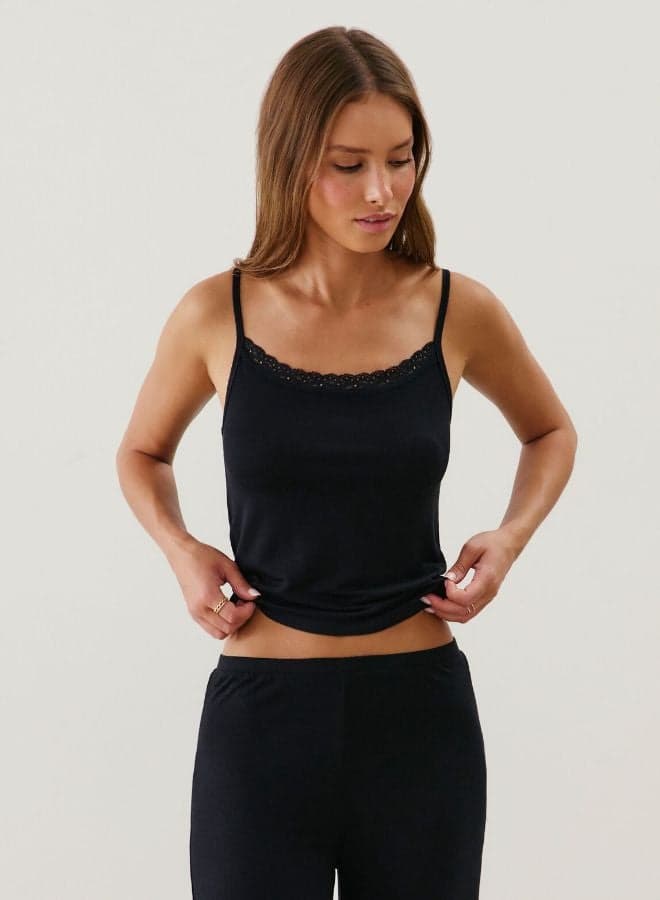 Black Jersey Tank Top 655462005 - Image 1