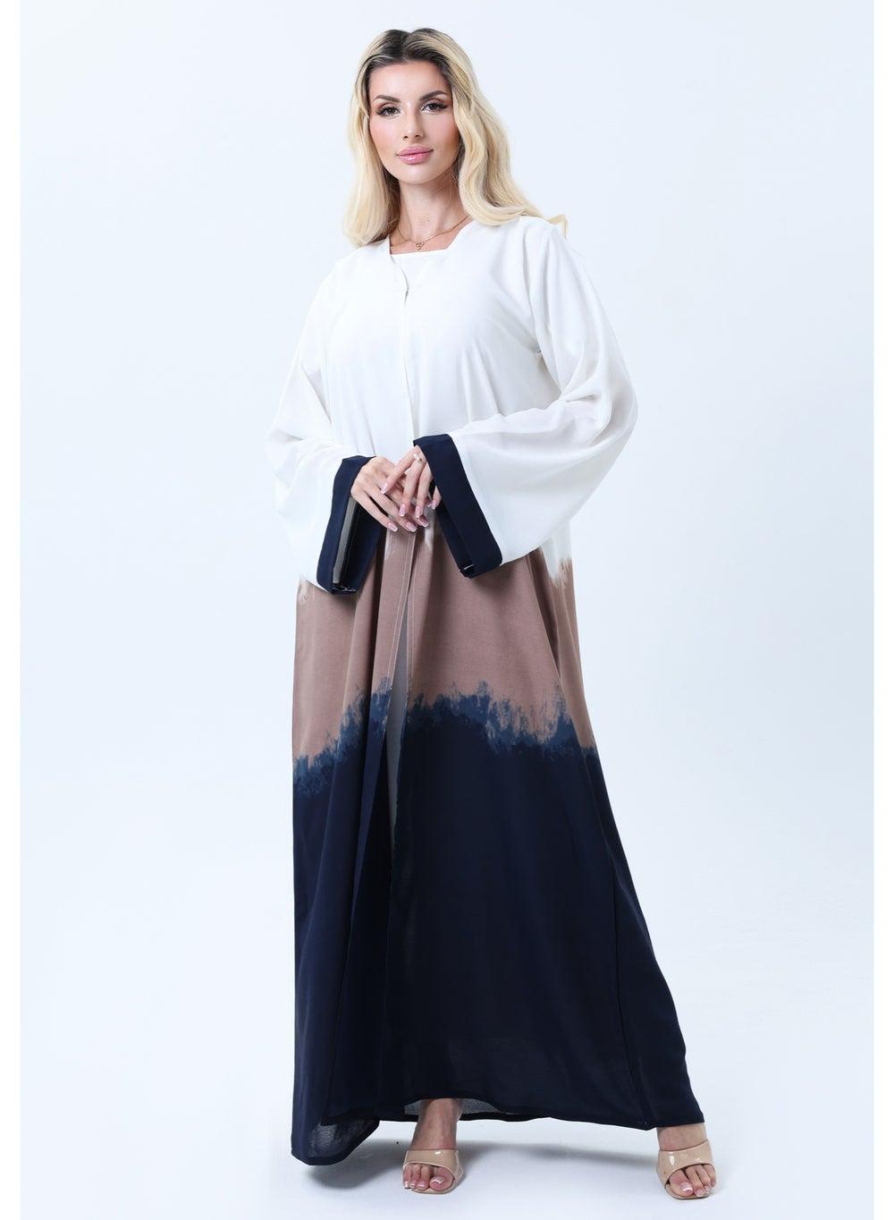 CEY Triple Shade Ombre Lightweight Abaya with Sheila - Image 1