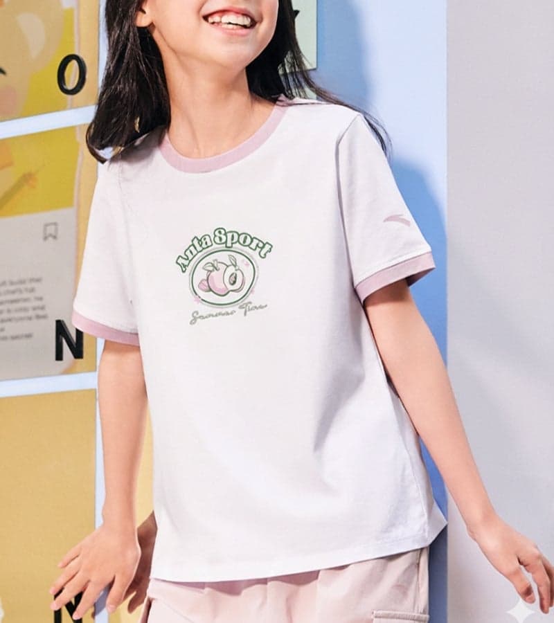 Girls Fruity Cotton Tee Soft Breathable Summer Fit - Image 1