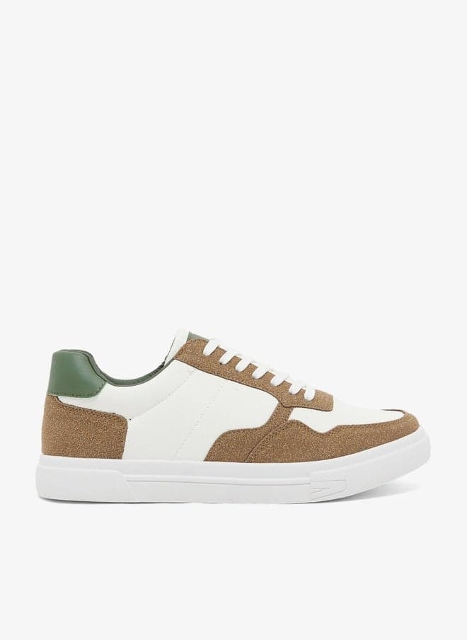 W888 H552 White Army Green Casual Sneakers - Image 1