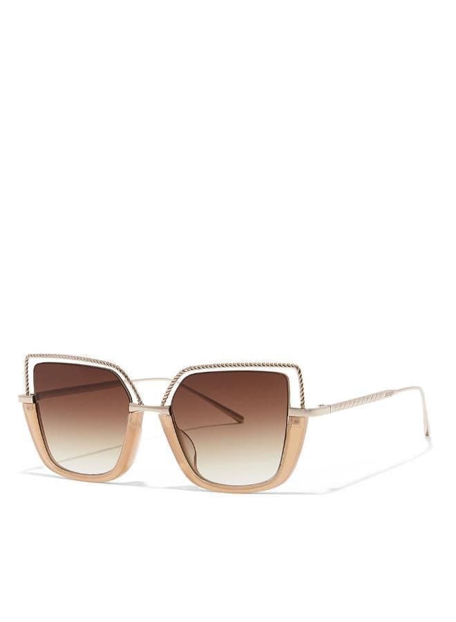30Sundays Bougie Cat Eye Sunglasses Beige Brown - Image 1