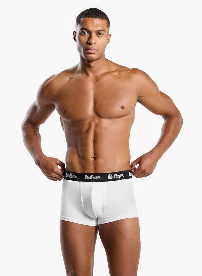 Lee Cooper Cotton Blend Trunk Briefs Pack White - Image 1