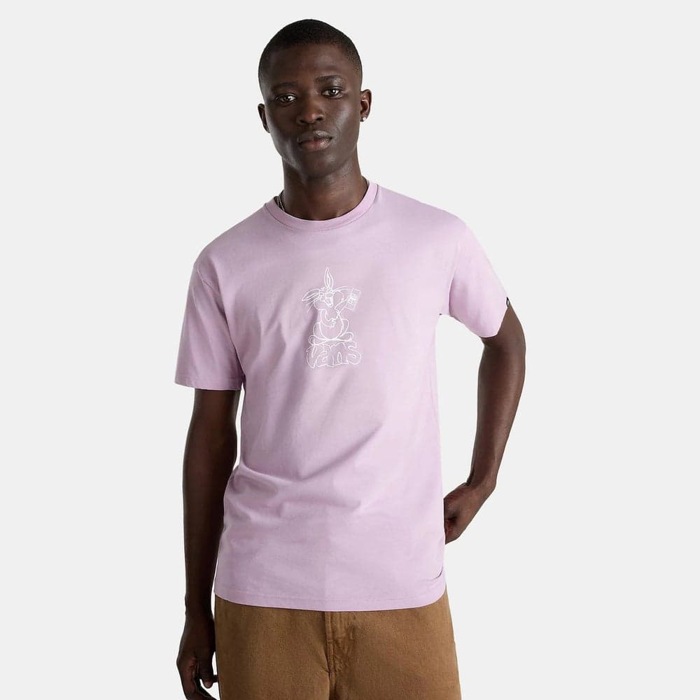 Vans Crazy Eddy Graphic Cotton T-Shirt Purple - Image 1