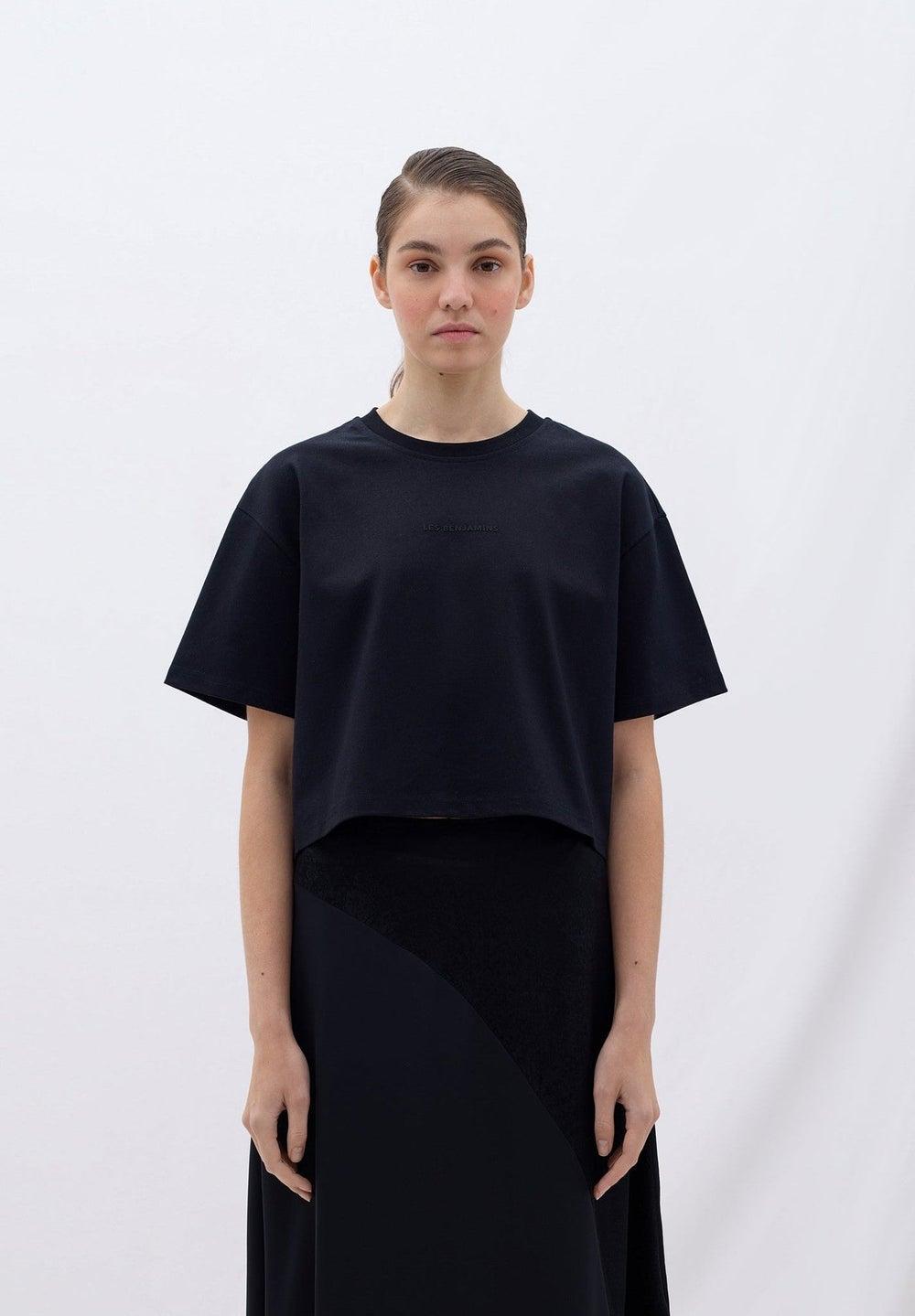 BOXED TEE 408 Black Cotton Logo T-Shirt - Image 1