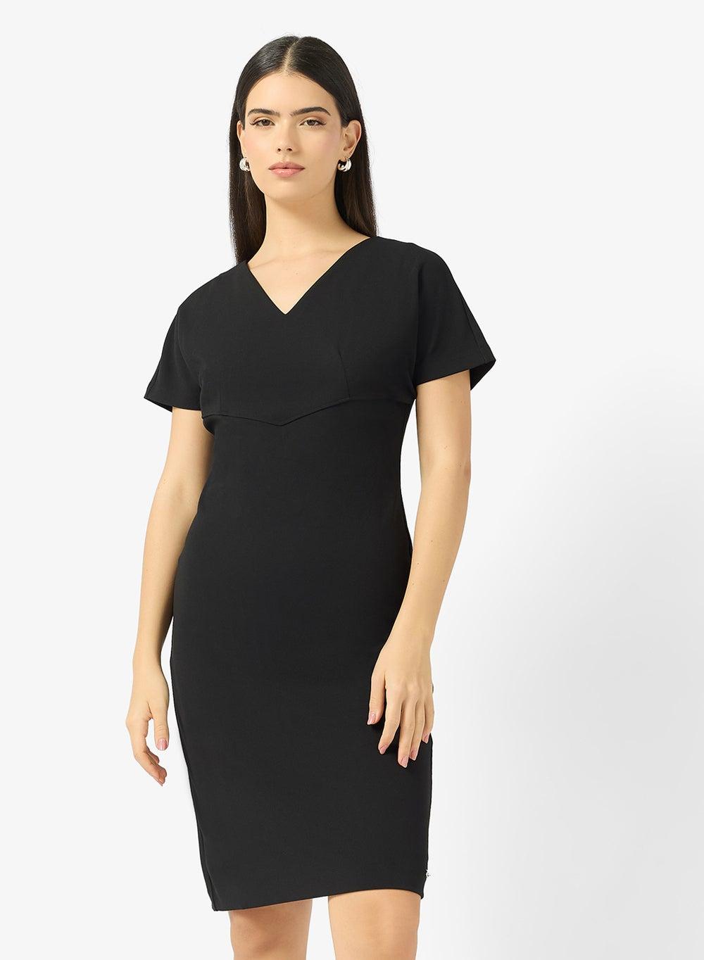 Stretch Crepe Midi Dress Lv044D064Gub1 - Image 1