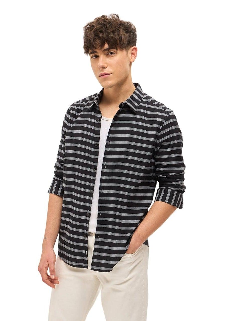 Men’s Slim Fit Cotton Shirt – Long Sleeve Classic Style - Image 1