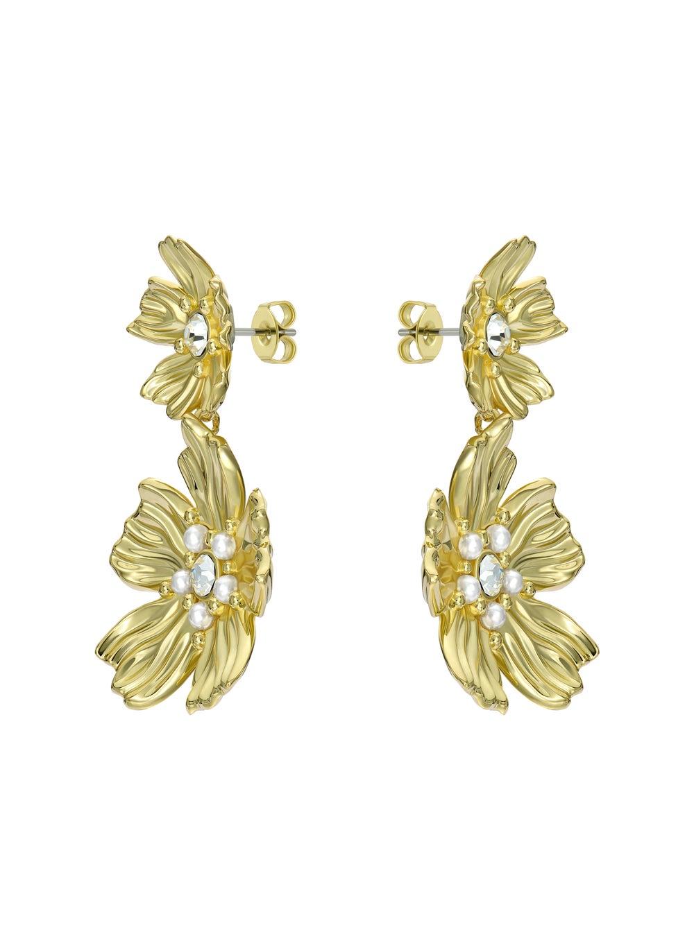 Ted Baker Pettala Floral Drop Earrings TBJ3722 Gold - Image 1