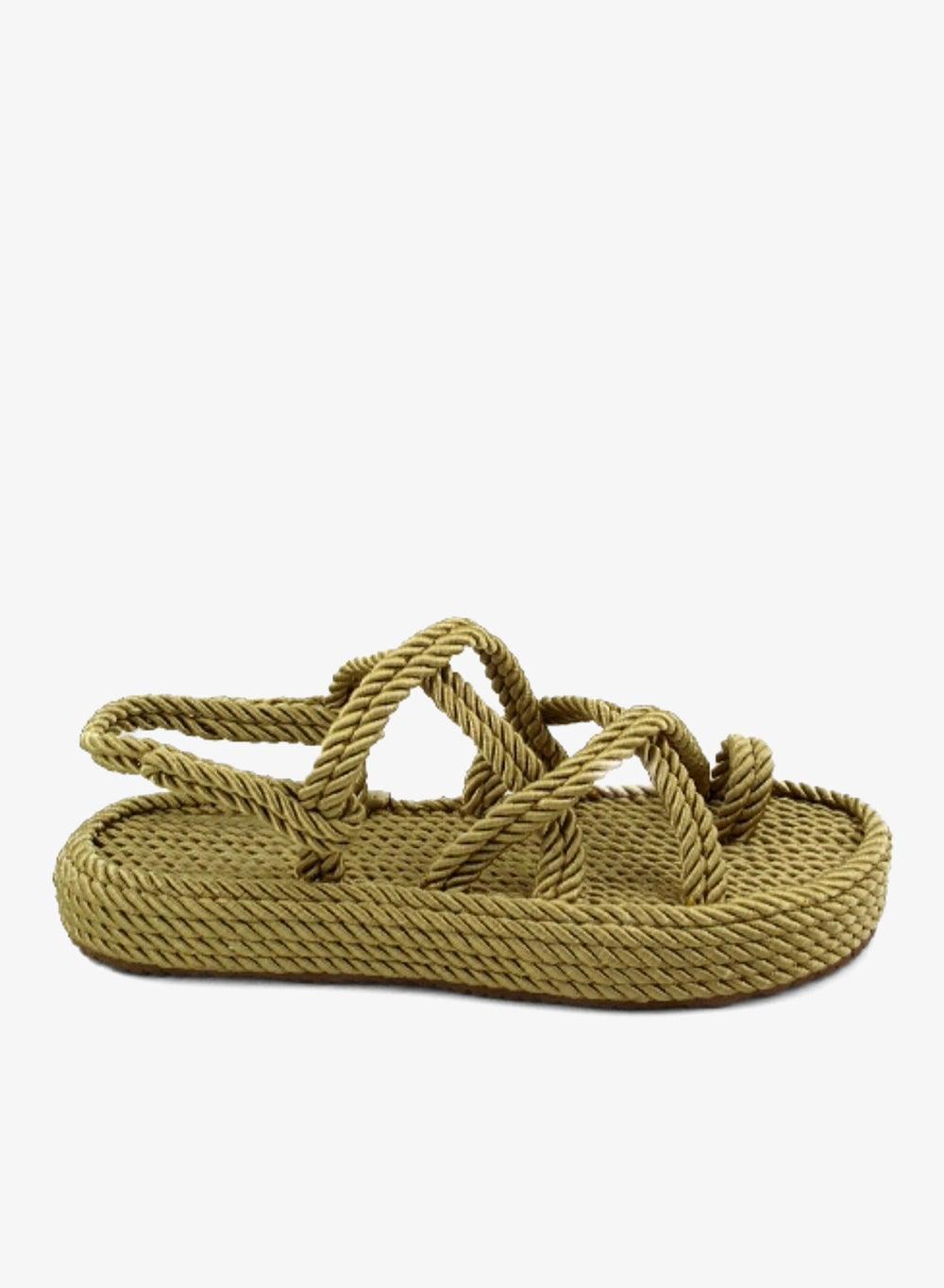 Nomads Finger Rope Sandals Pesto Beige - Image 1