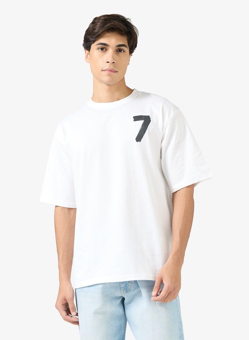 Arcatee73 Graphic Oversized T-Shirt White - Image 1