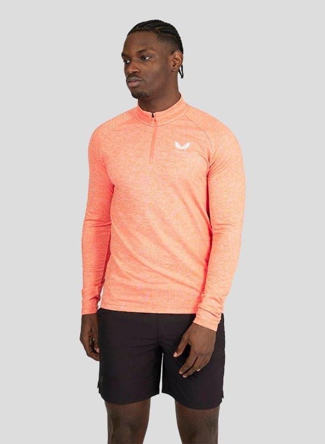 Core Essentials 1/4 Zip Red Athletic Pullover CMA30143 - Image 1
