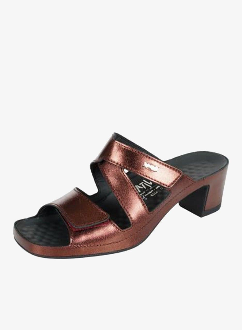 148-1038 Vital Joy Metallic Bordo Sandals - Image 1