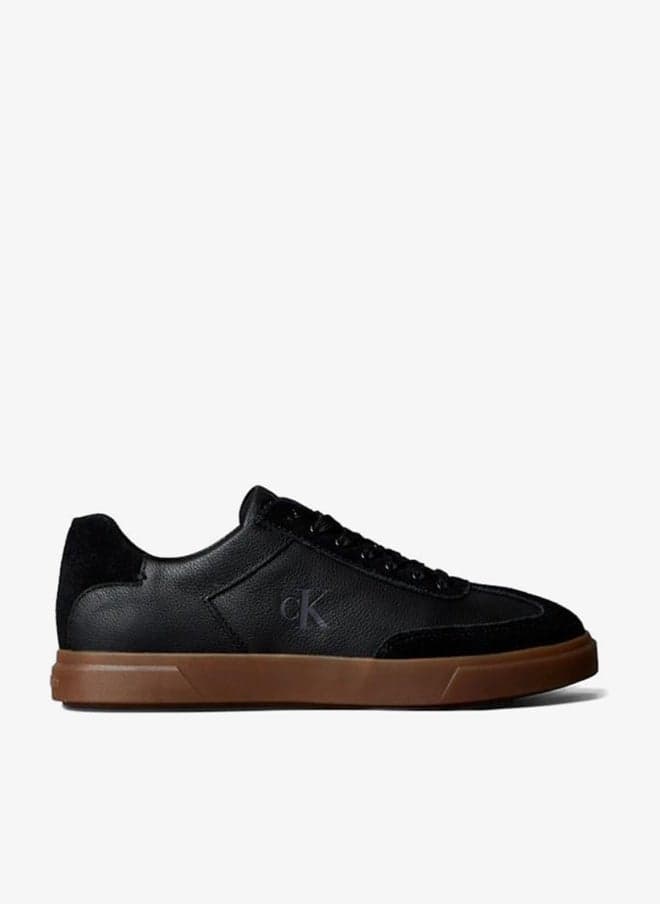 Leather Logo Trainers HW0HW02825BEH Black - Image 1