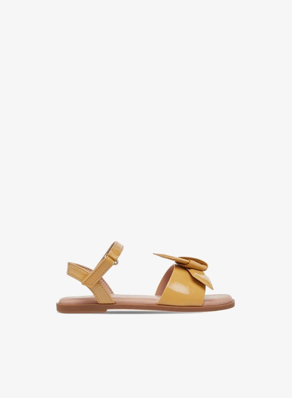 Girls Bow Accent Sandals R25Ss06963 Yellow - Image 1