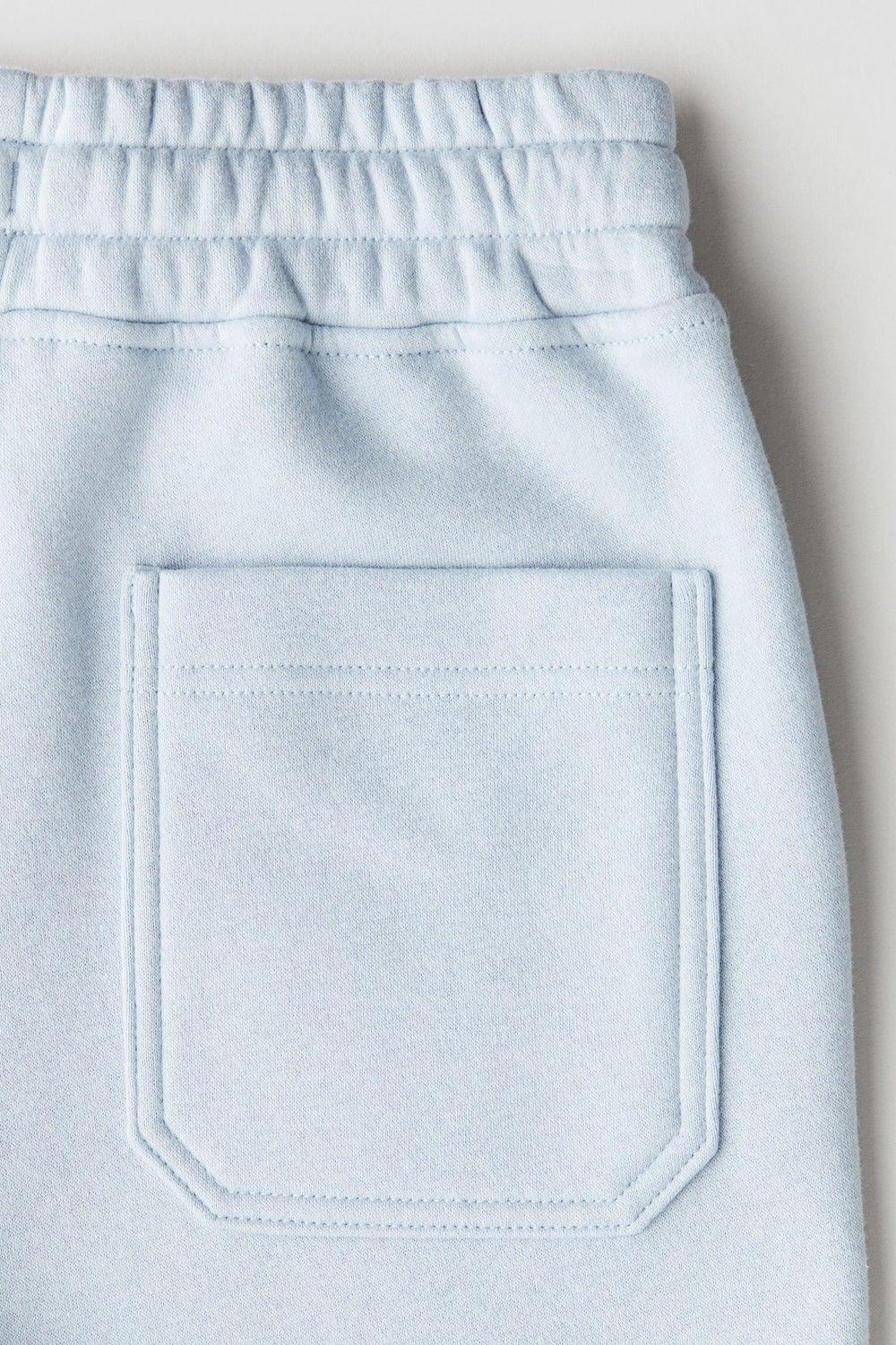 Brushed-Inside Cargo Sweatshorts – Blue Dusty Light - Image 1