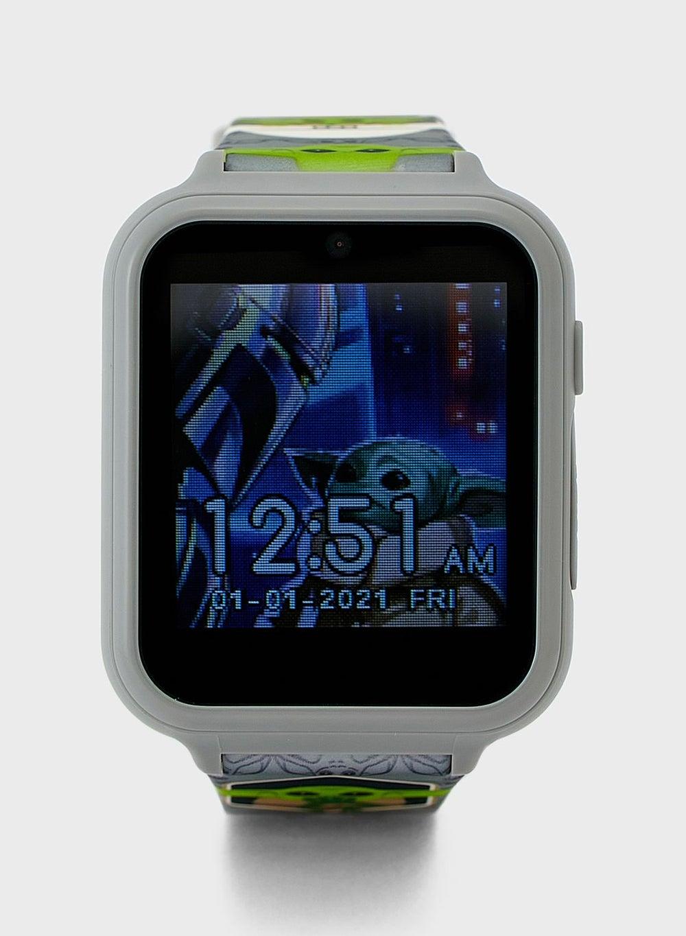 Star Wars Boys Smart Watch MNL4023 Grey Silicone Strap - Image 1
