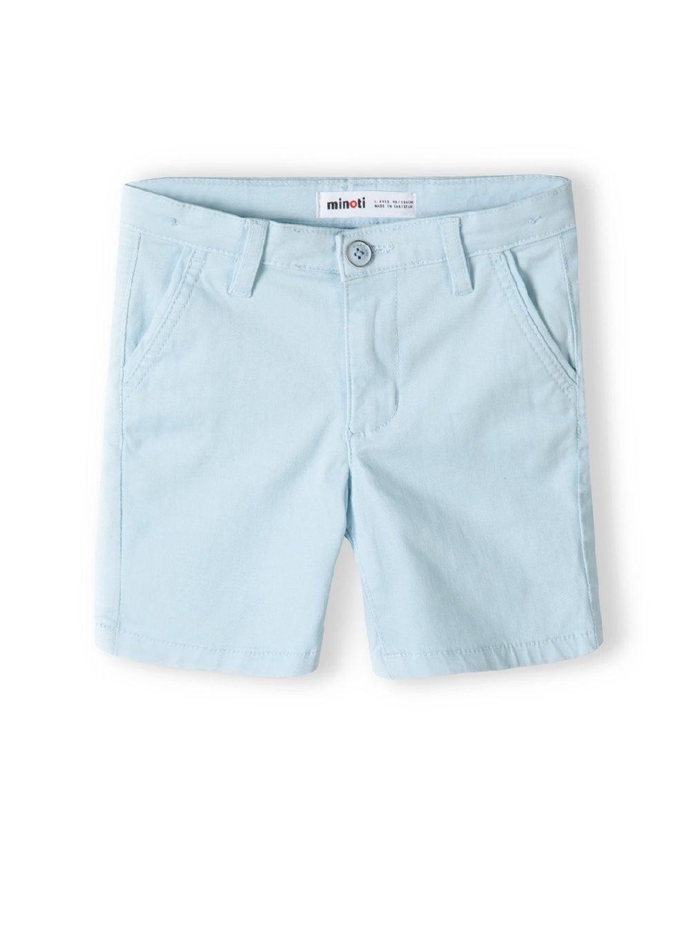 Boys Chino Shorts Adjustable Waist Light Blue - Image 1