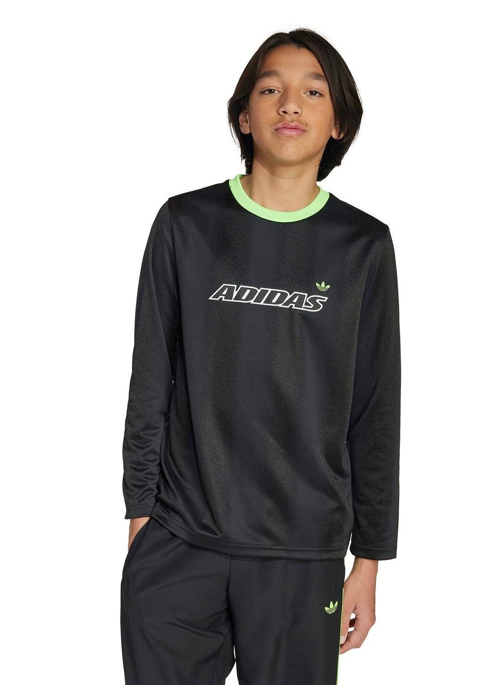 Black Logo Crew Neck Long Sleeve T-Shirt - Image 1