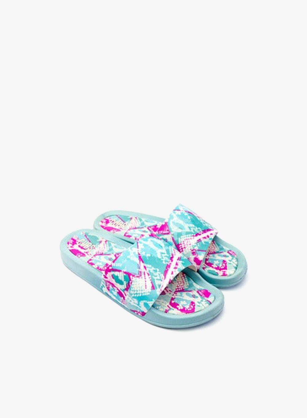 Eco-Friendly Kids Adventure Slides Blue Leopard - Image 1