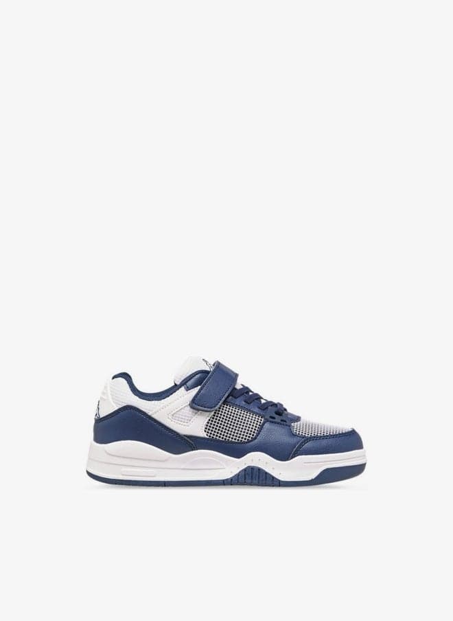 Boys' Logo Print Sneakers Hook and Loop Closure - Image 1
