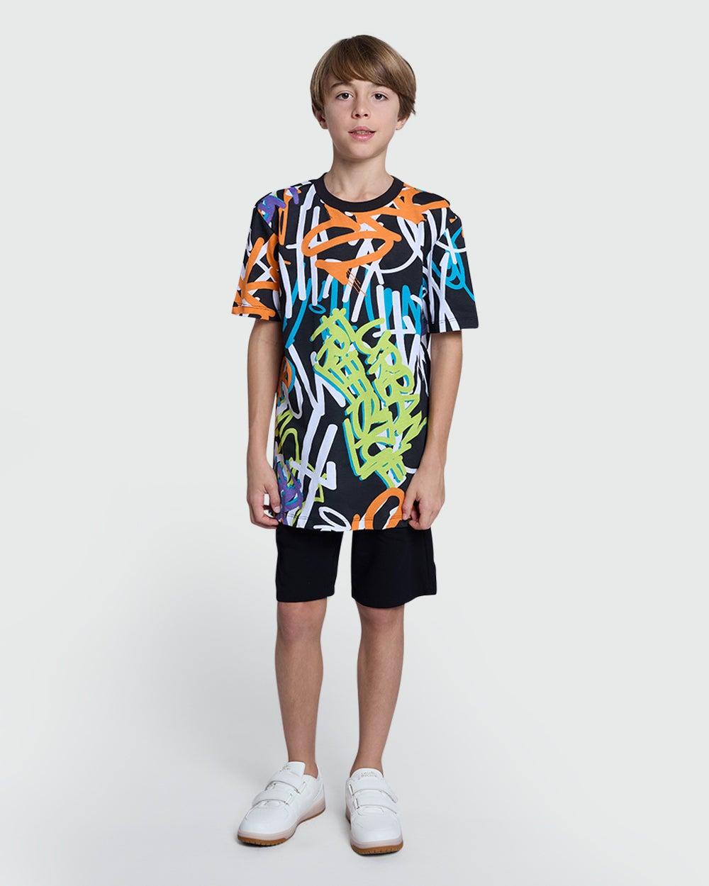Tap Shoe Black Mod A Boys Casual Shorts - Image 1