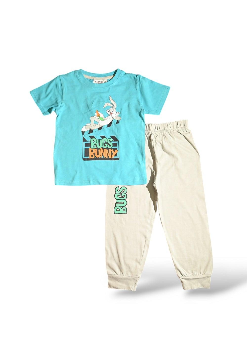 LOONEY TUNES Boys Short Sleeve Pajama Set - Image 1