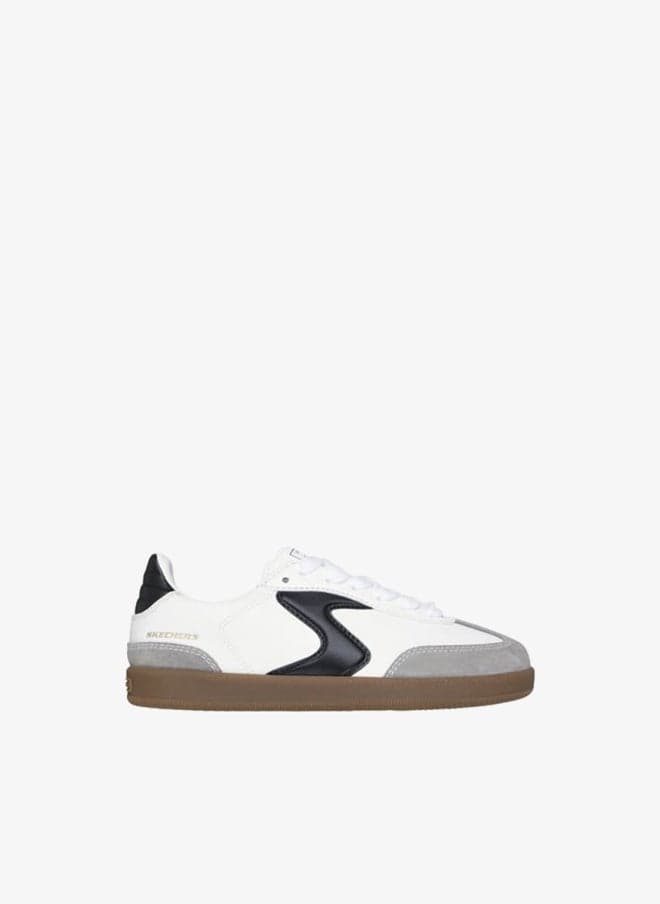 Kids Hotshot Court Sneakers White Black - Image 1
