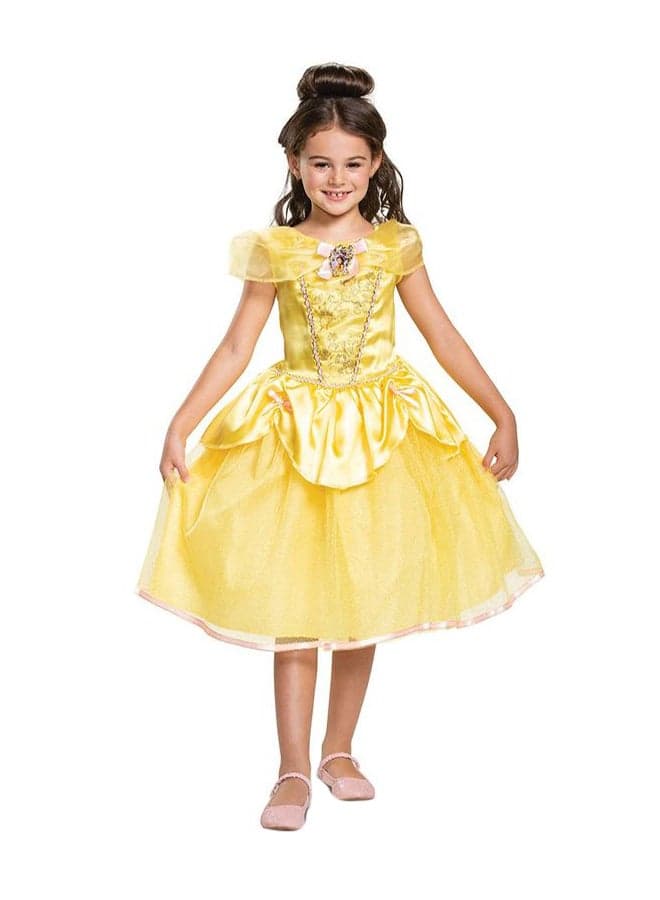 Classic Belle Yellow Festive Dress Costume for Girls - Image 1