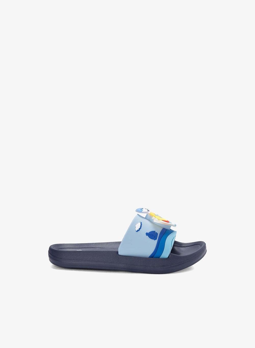 Bubblegummers Applique Detail Kids Slides Blue - Image 1