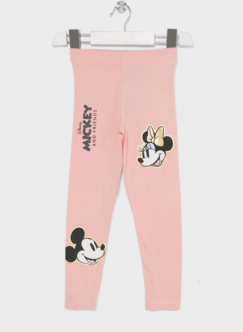 Girls Mickey Mouse Skinny Fit Leggings - Image 1