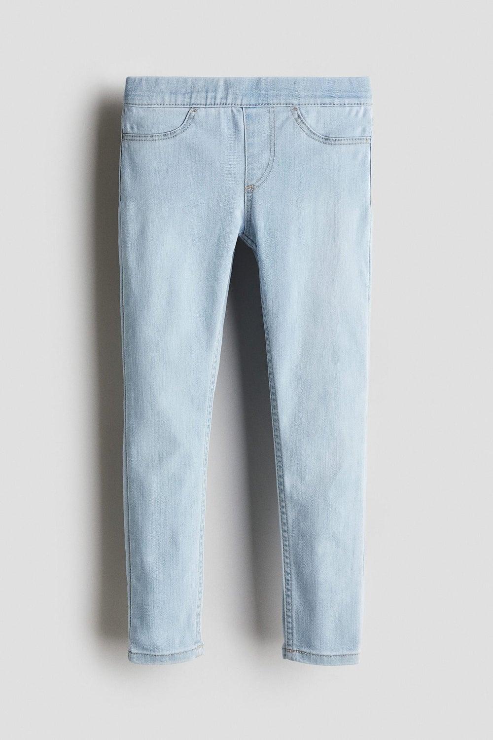 Girls Denim Jeggings Blue Dusty Light - Image 1
