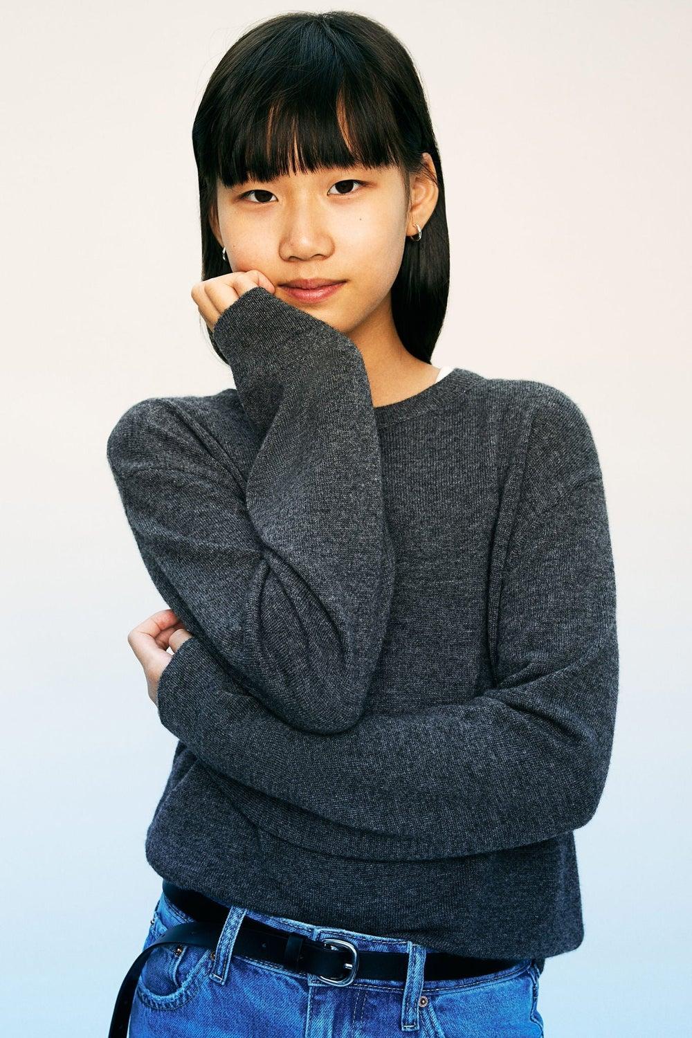 Cashmere-Blend Crew Neck Jumper - Image 1