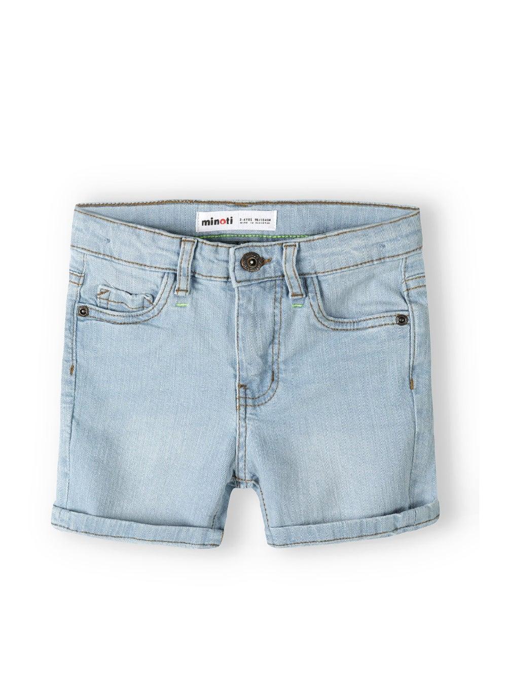Boys Light Blue Denim Shorts Five Pocket Classic - Image 1
