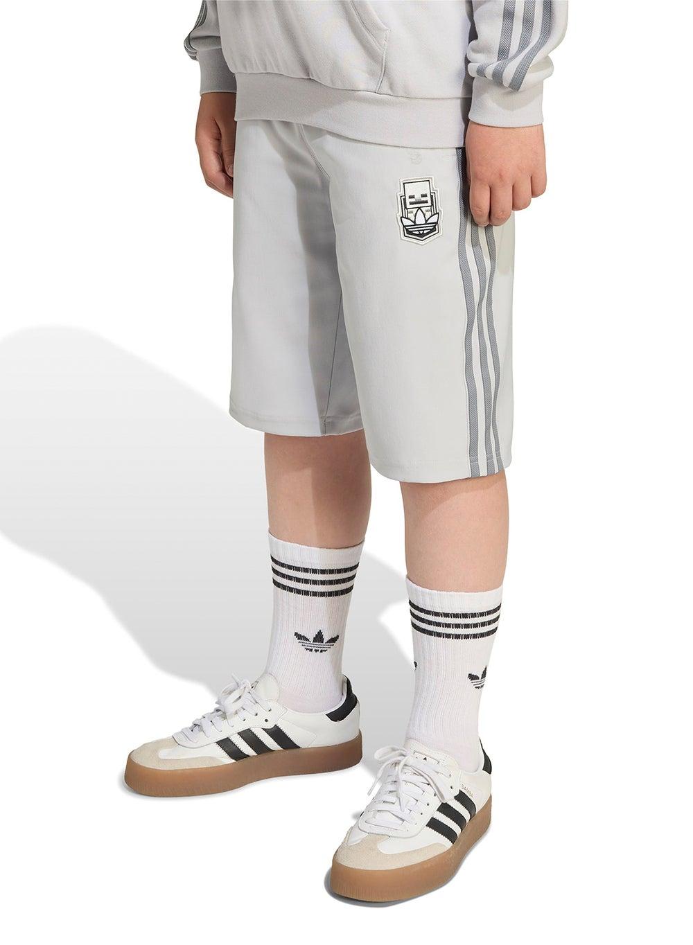 adidas x Minecraft Juniors Loose Fit Shorts JW7733 - Image 1