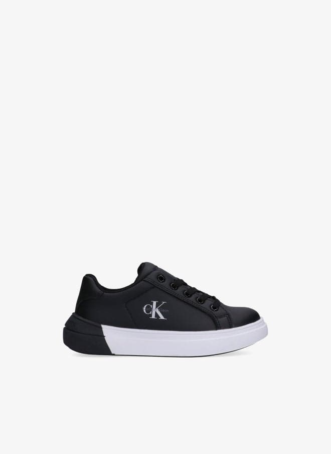 Little Low Top Lace-Up Logo Sneakers - Image 1