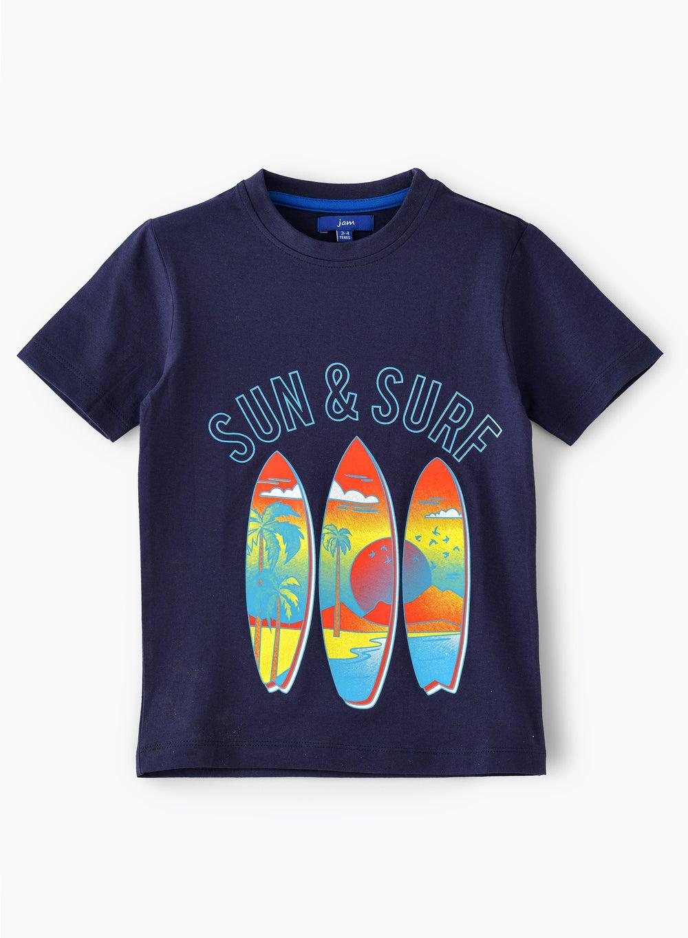 Playful Cotton Boys Tees Sstdb Sp2404 Blue - Image 1