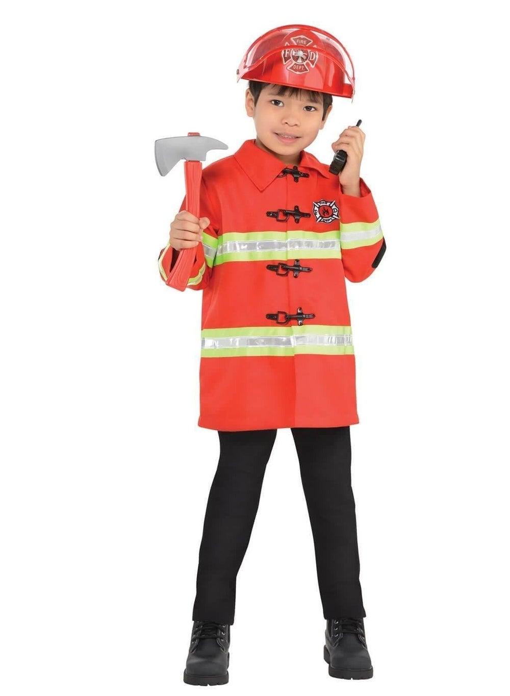 Kids Firefighter Dress-Up Kit with Realistic Accessories - Image 1