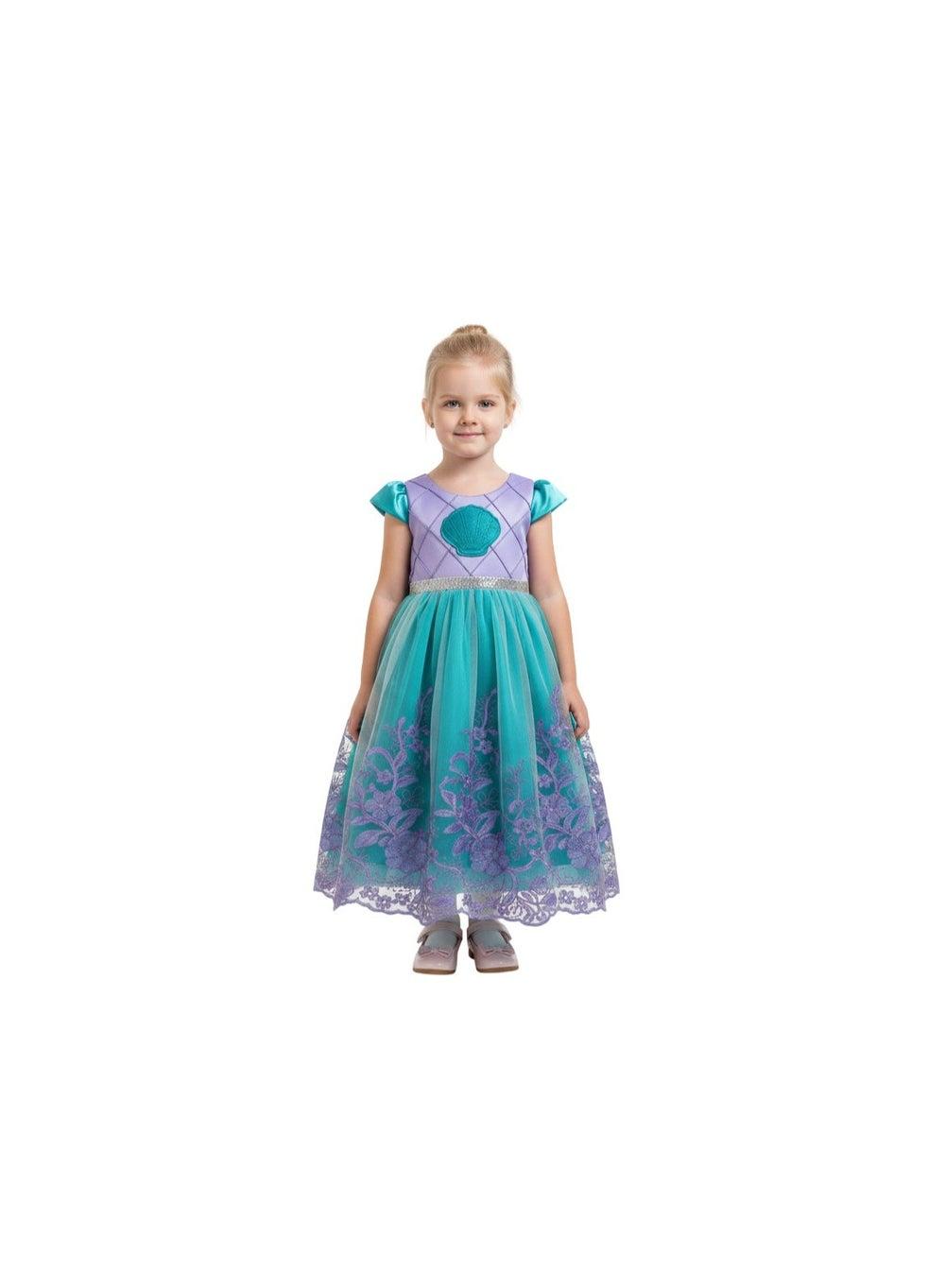 Enchanted Lilac Seashell Princess Maxi Dress - Image 1