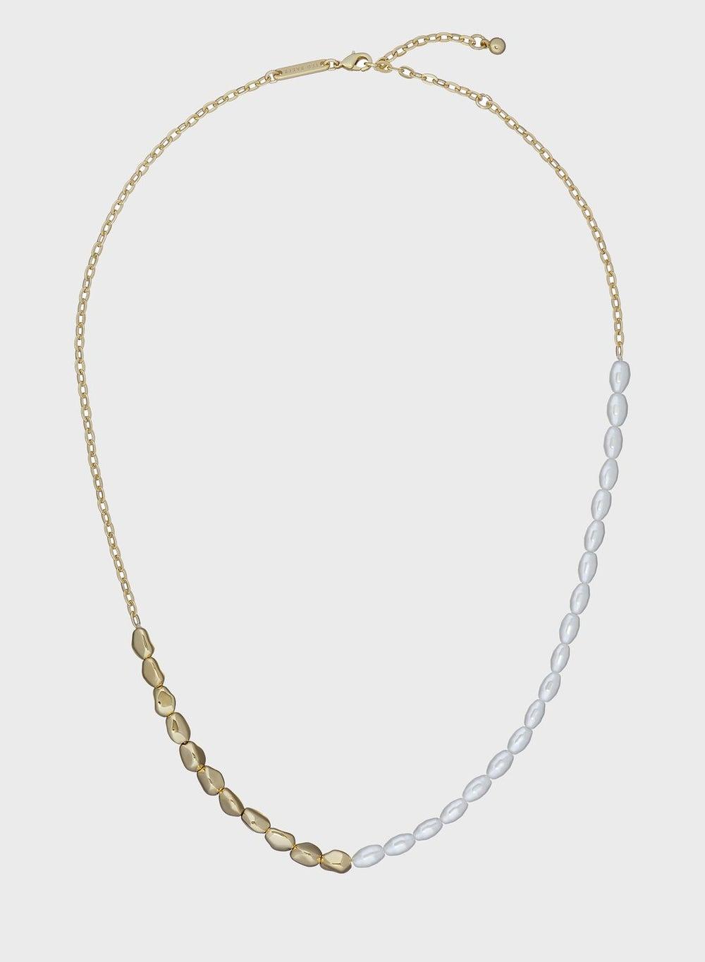 Ilenie Sland Pearl Bead Necklace Tbj3738 Gold - Image 1
