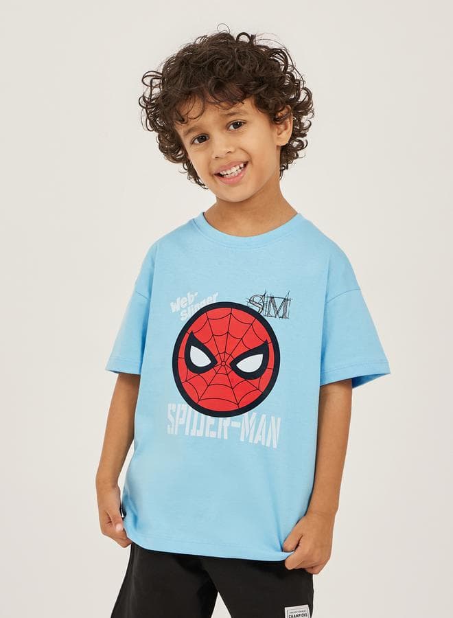 Styli Spider Man Graphic Print Oversized T-Shirt - Image 1