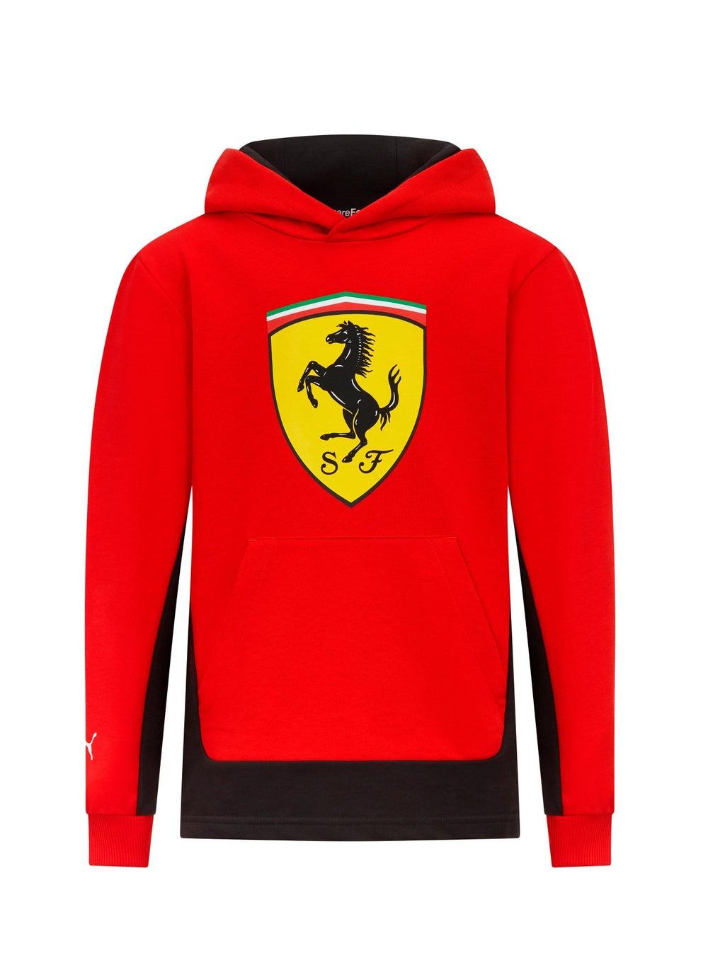 Kids Big Shield Logo Red Hoodie - Image 1