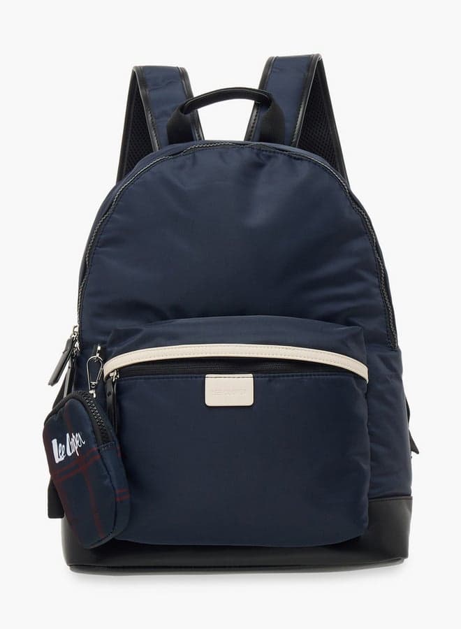 Navy Solid Backpack GL 202422 with Pouch 31x41cm - Image 1