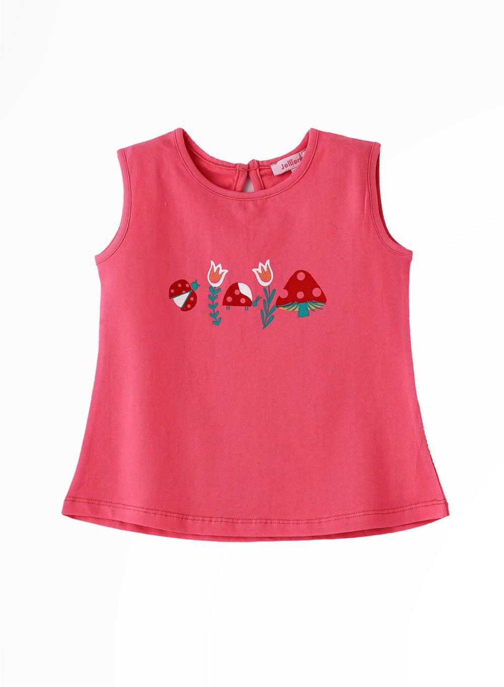 Sunshine Squad Girls Cotton Tees – Playful Summer Prints - Image 1