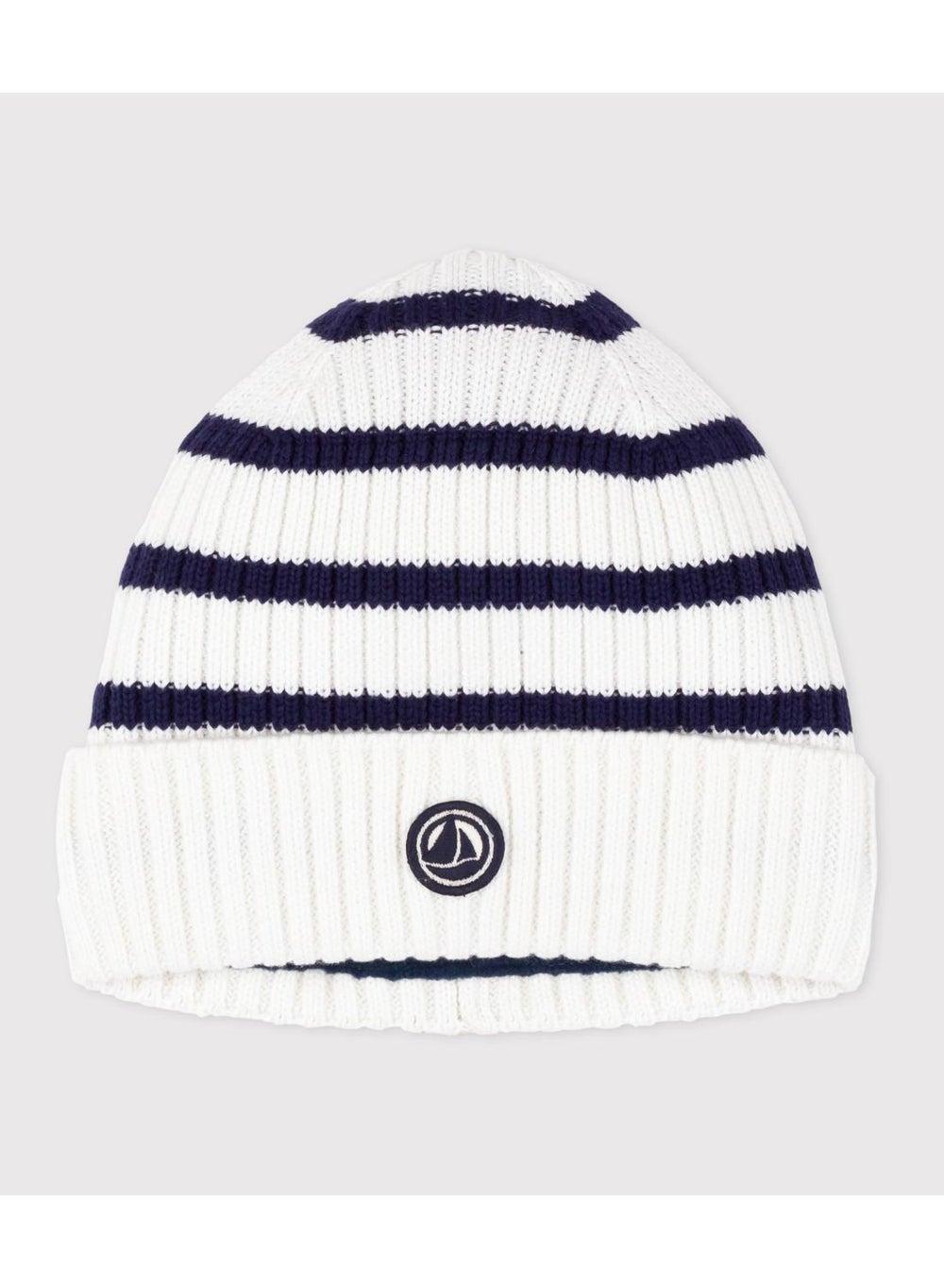 Striped Kids Beanie with Fleece Lining - Image 1