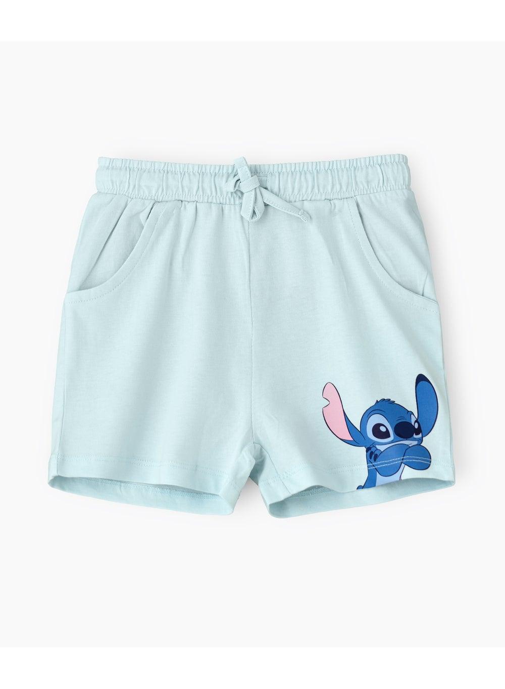 Lilo and Stitch Graphic Print Girls Shorts - Image 1
