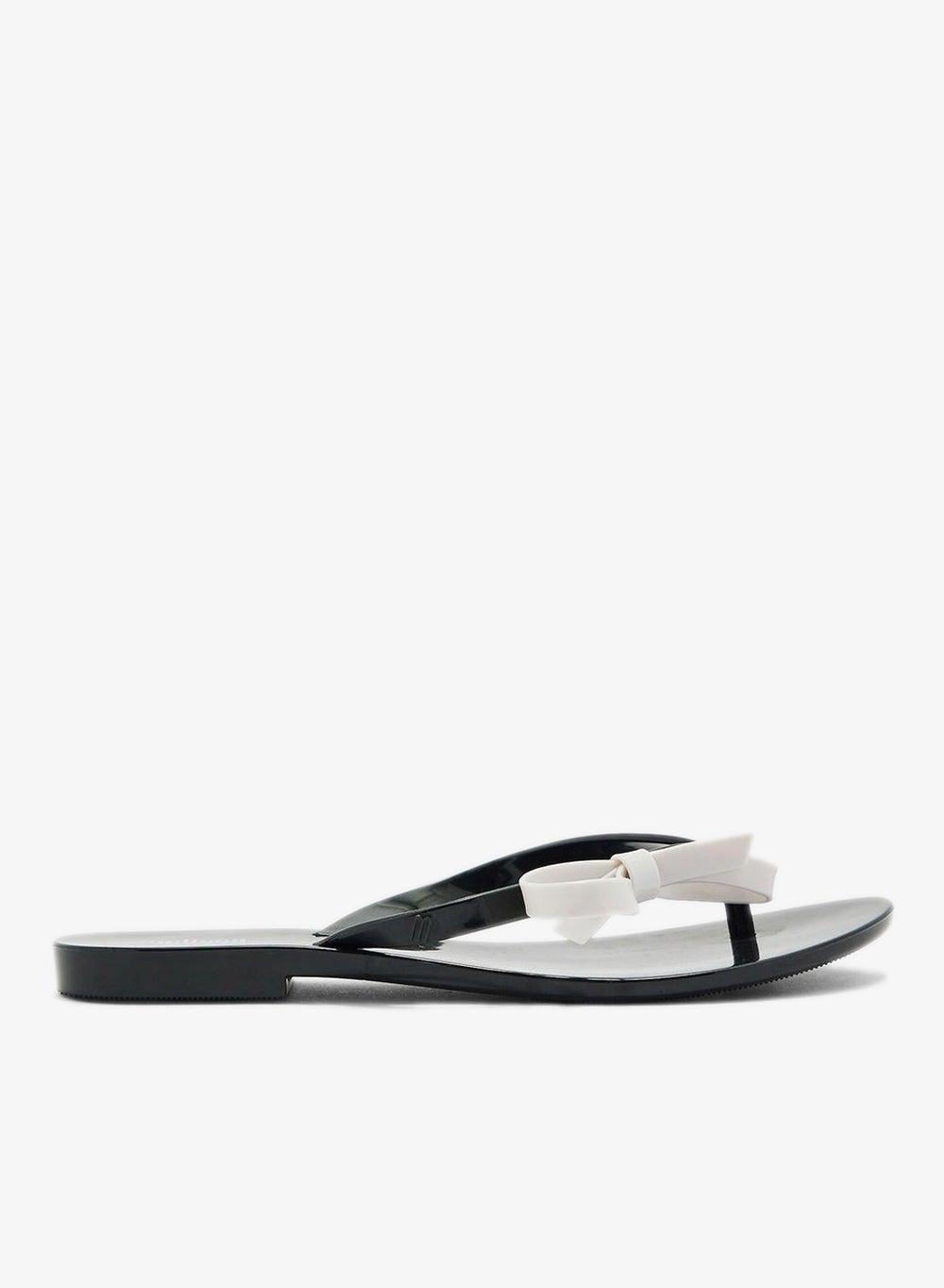Bow Detail Luxury Flip Flops - Image 1