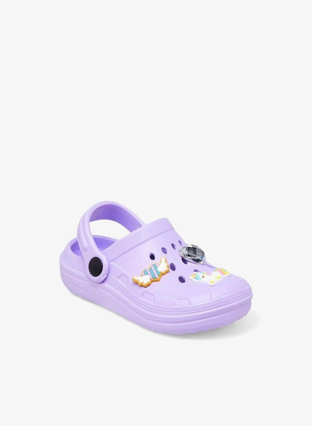 Girls’ Unicorn Accent Clogs with Backstrap - Image 1