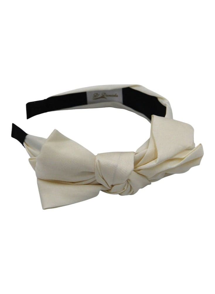 D' Daniela Angelika Bow Headband Cream - Image 1