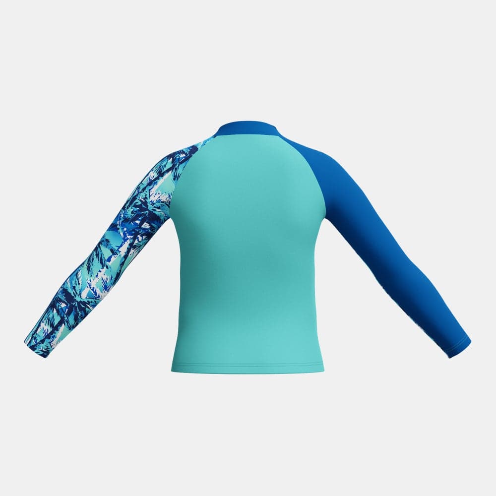 Kids' Printed Swimming Rashguard UPF40+ Blue - Image 1